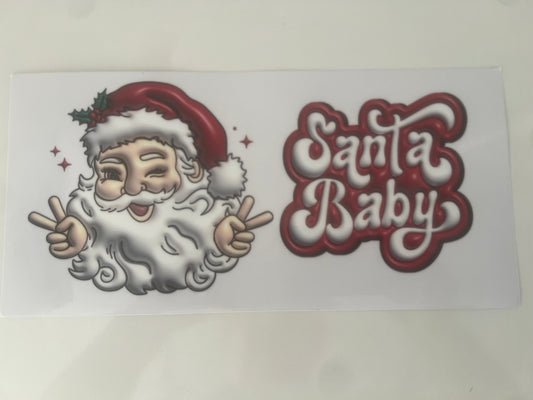 Santa baby Christmas wrap