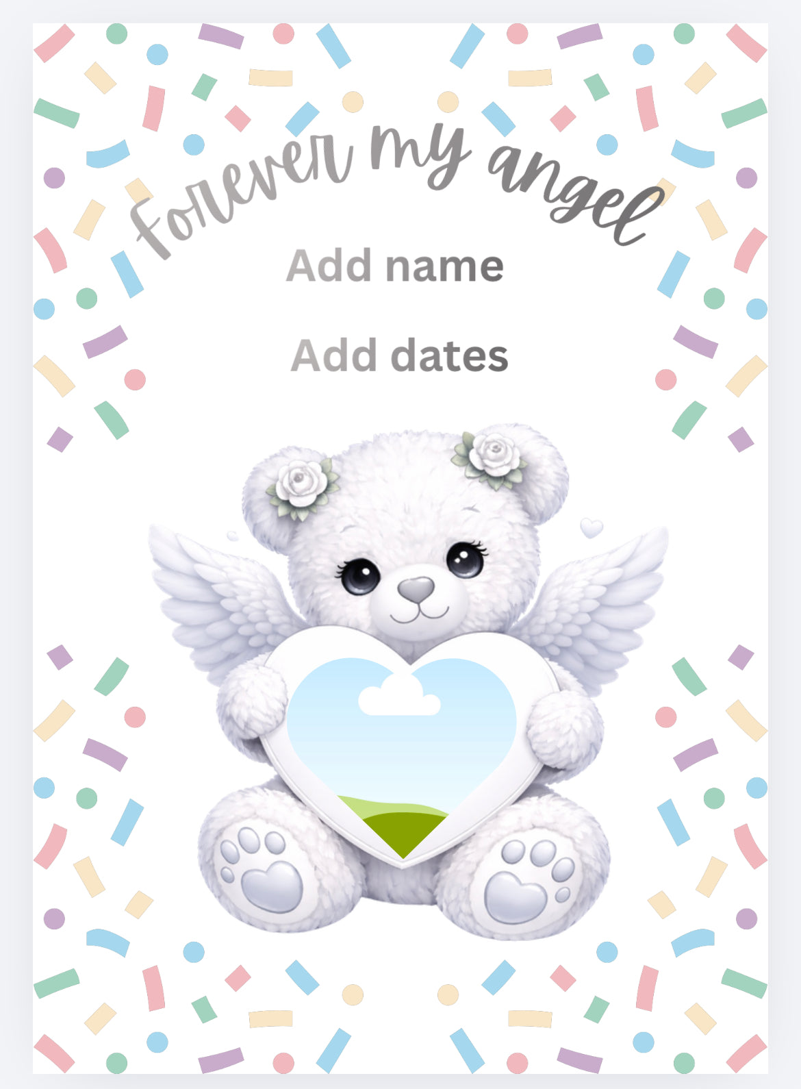 book vase forever my angel memorial customised UVDTF (UVPOD)