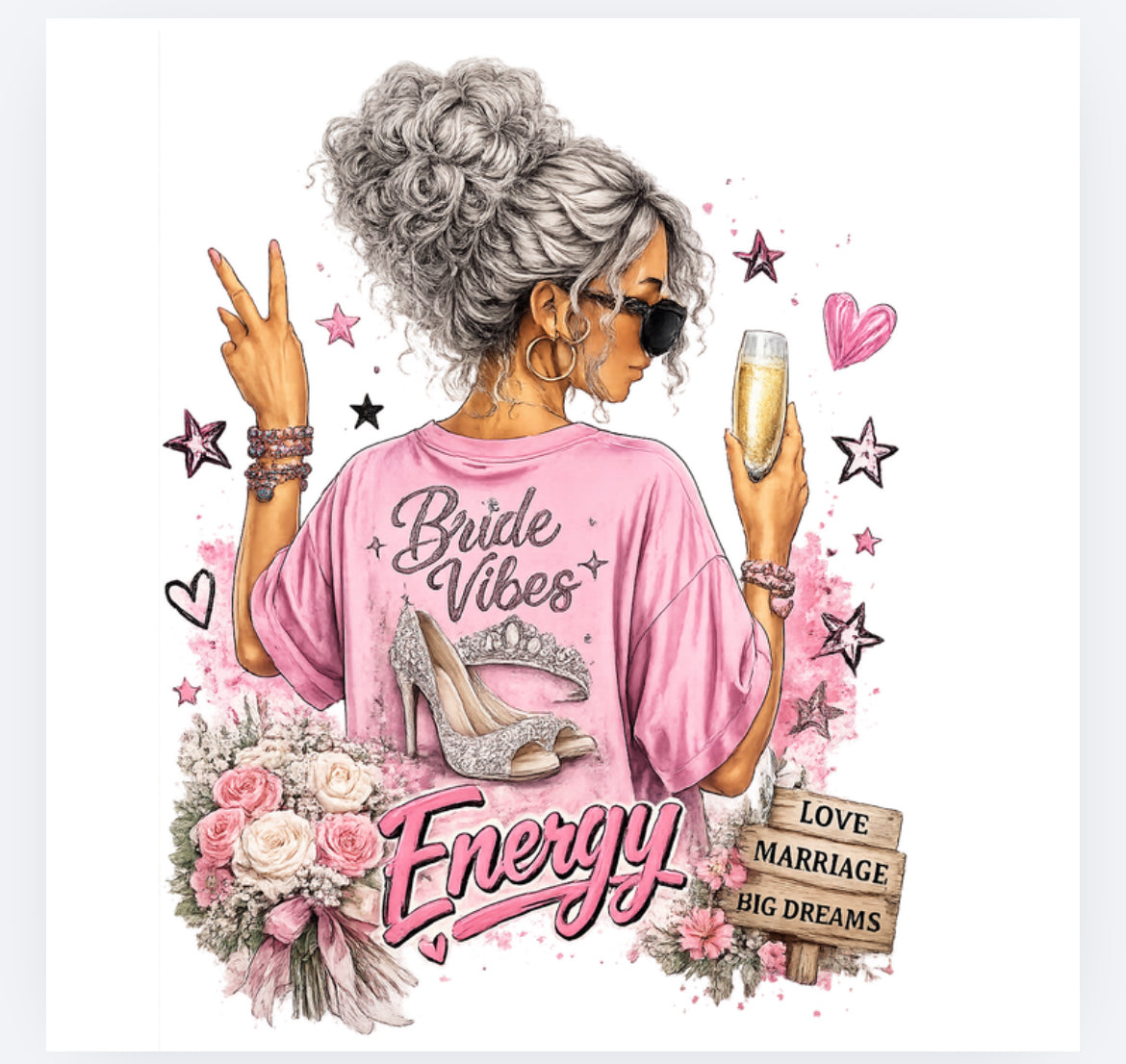 Bride vibes decal (UVPOD)