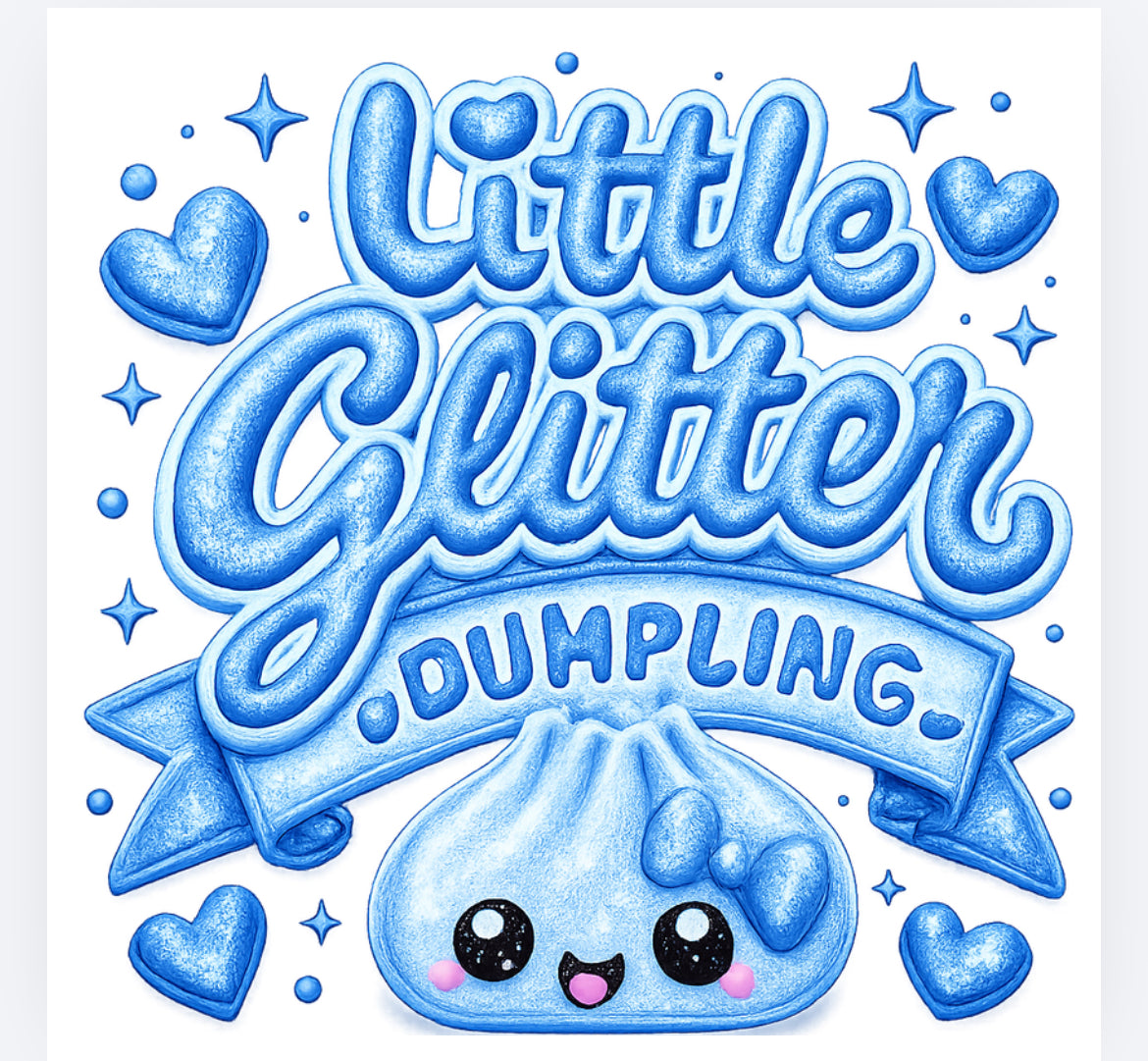 Little glitter dumpling DTF (POD) exclusive