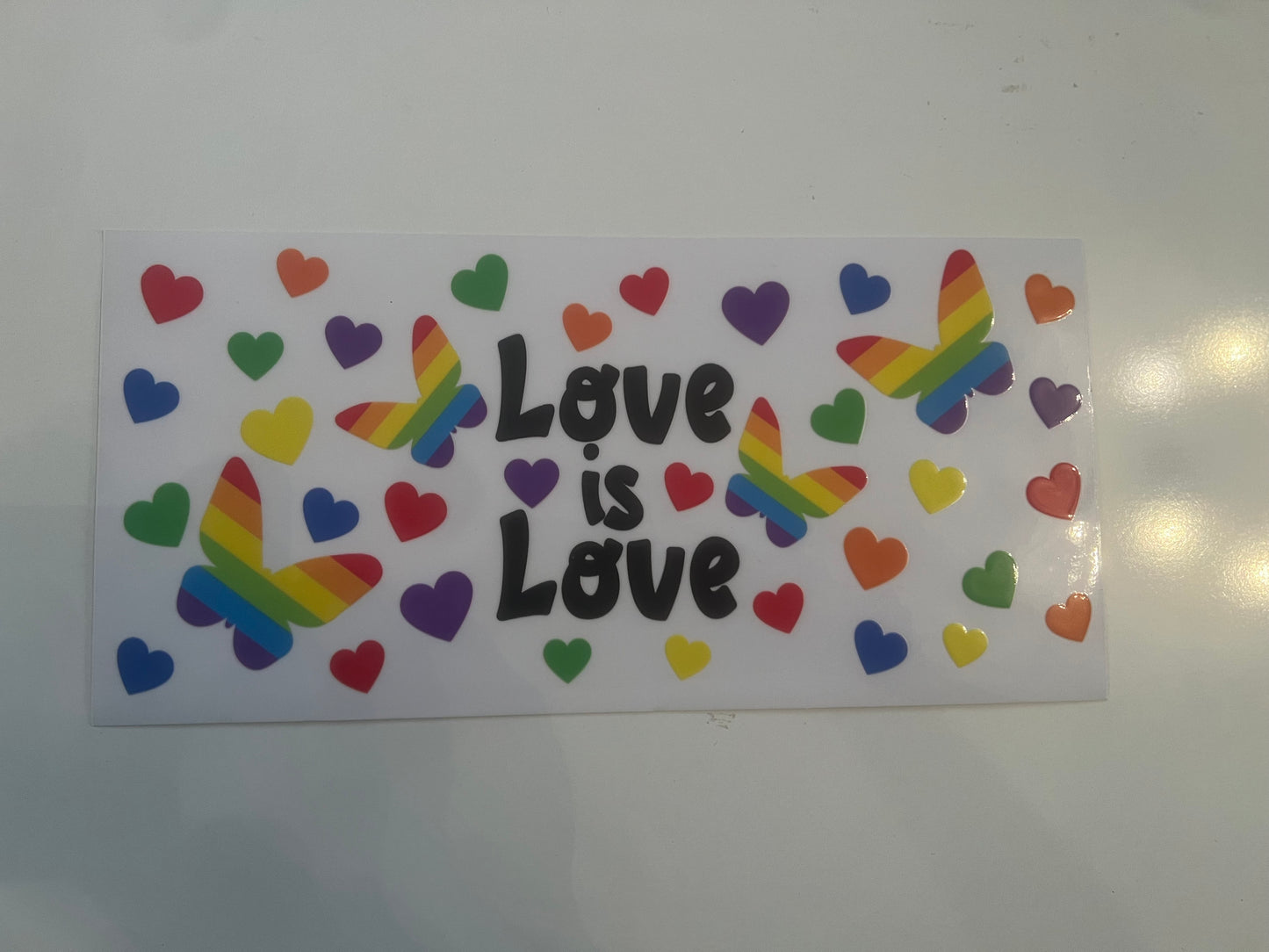 Love is love pride butterfly wrap