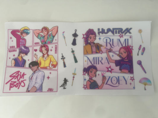 K-pop huntrix and soja boys character wrap exclusive