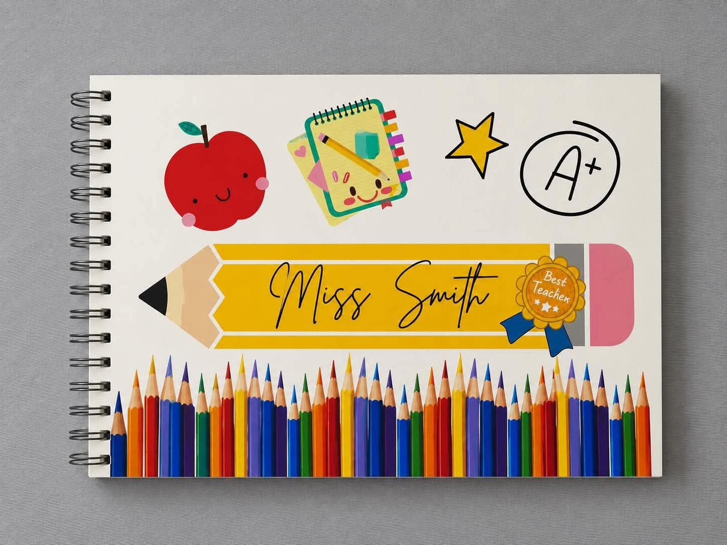 A6 teacher gift custom UVDTF (UVPOD) book not included