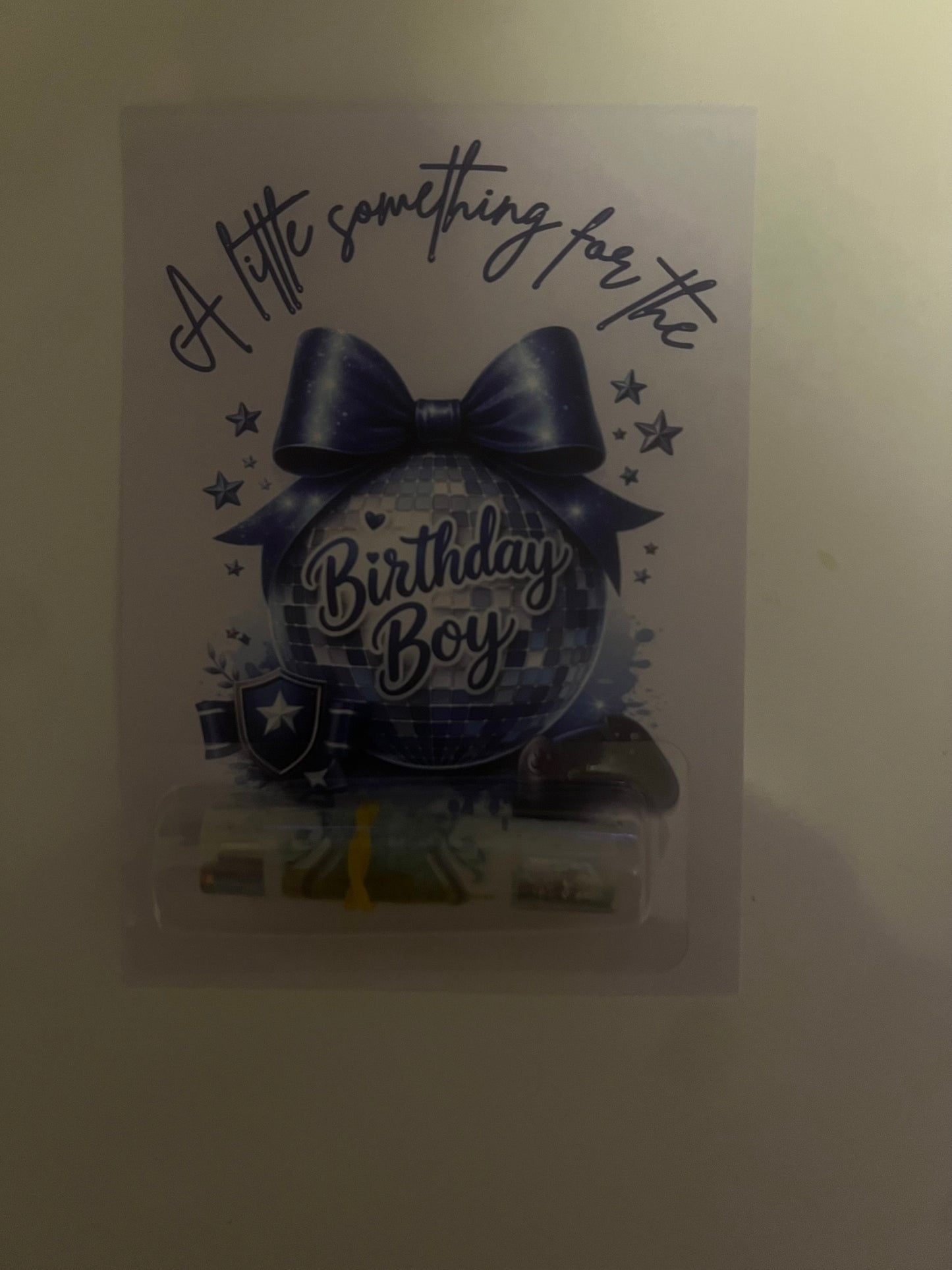 Birthday boy money card  (money not included)