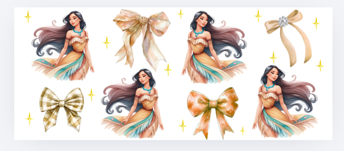 Princesses and croquet bow wrap (UVPOD) exclusive