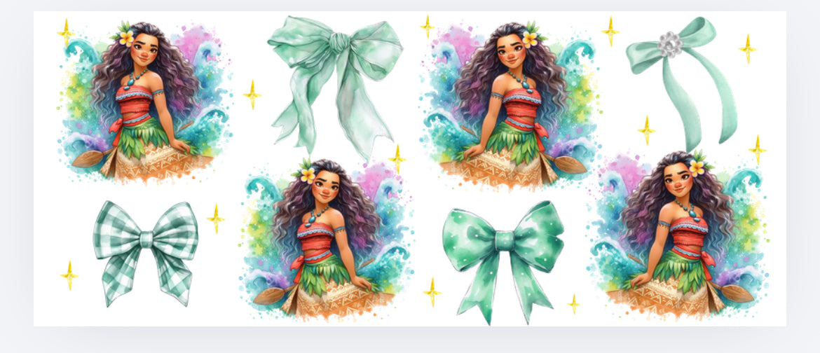 Princesses and croquet bow wrap (UVPOD) exclusive
