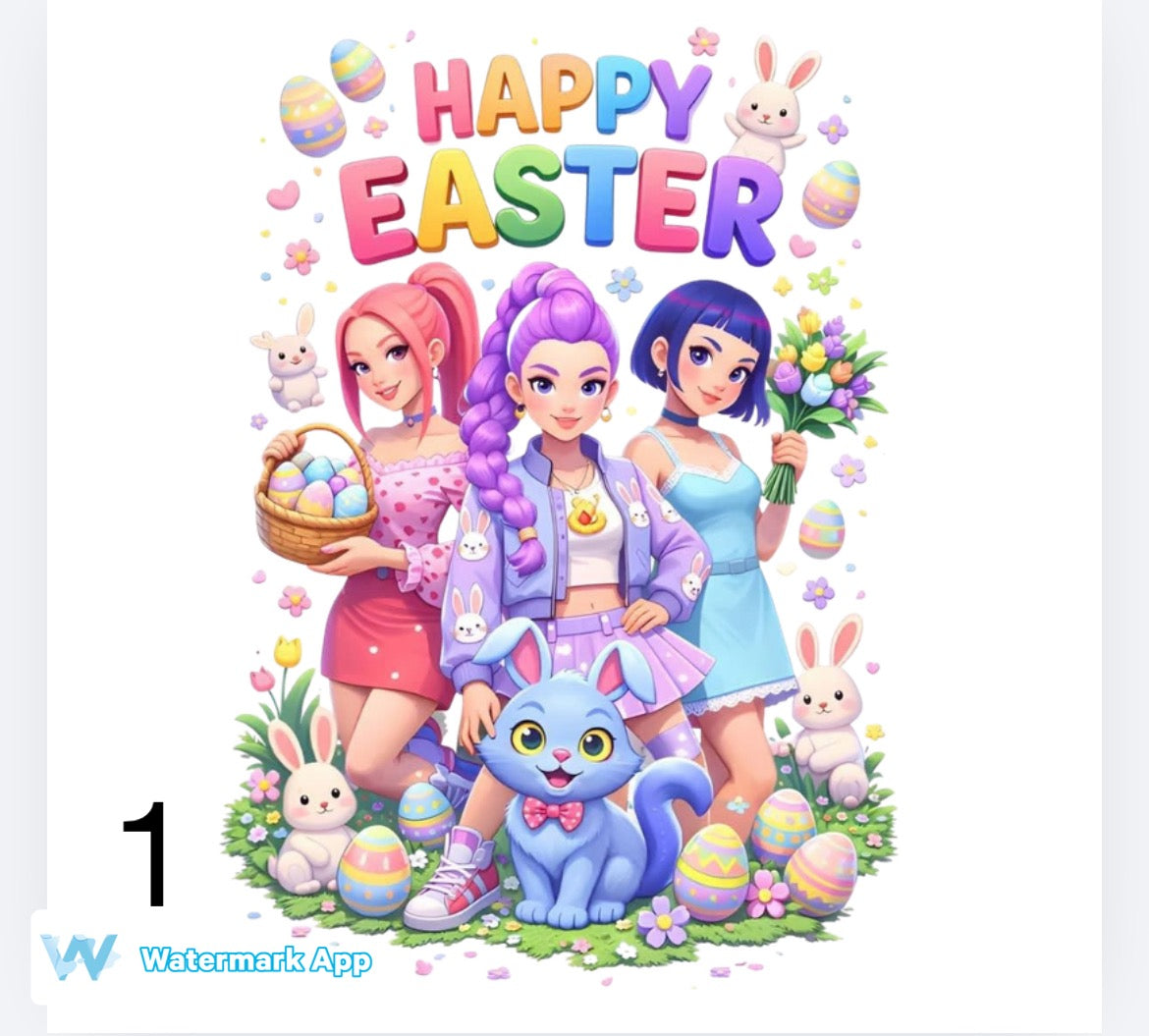 Huntrix Easter  DTF (POD) exclusive