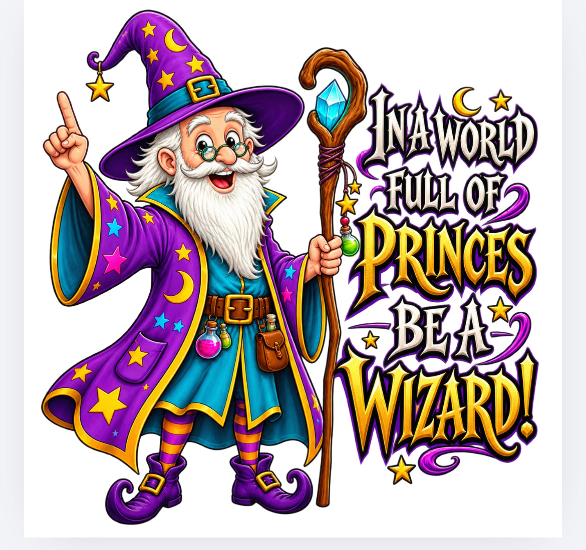 In a world full of……. Witch and wizard decals (UVPOD) Halloween