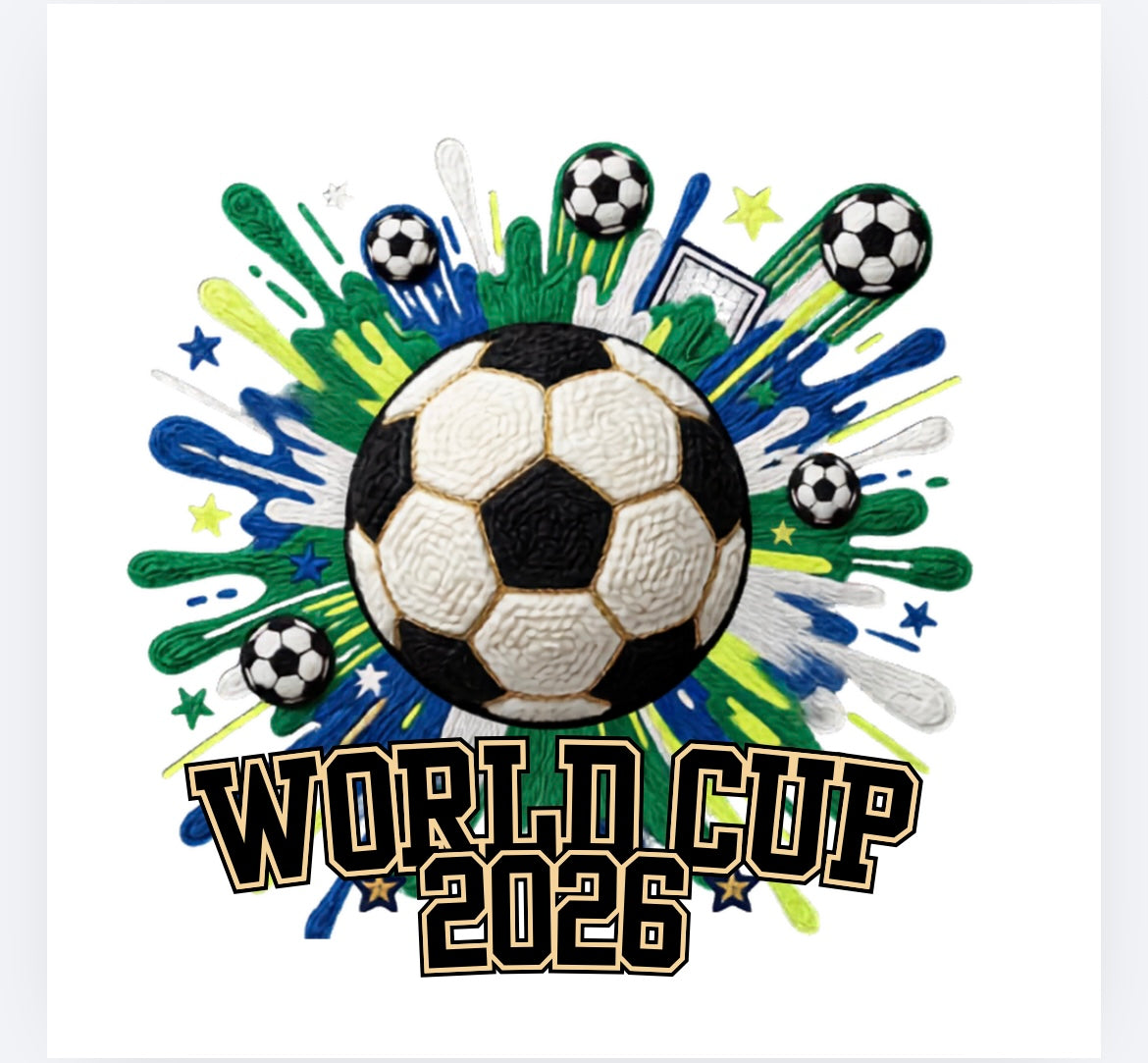 Football explosion World Cup 2026 DTF (POD) exclusive