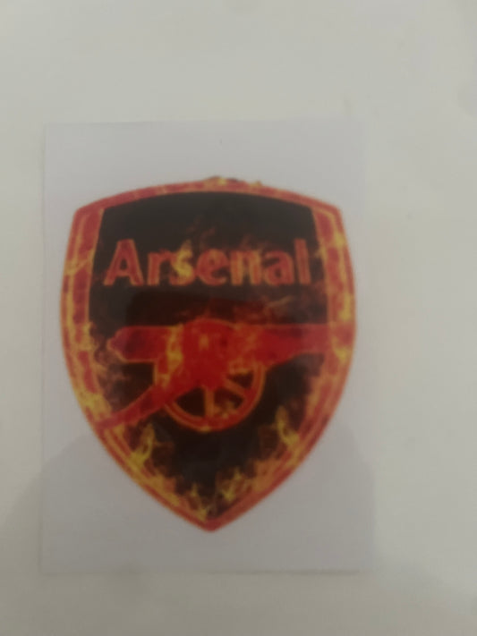 Arsenal on fire Football club badge UVDTF decal