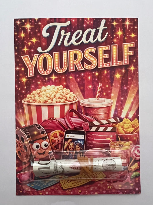 Treat yourself money cards (money not included)