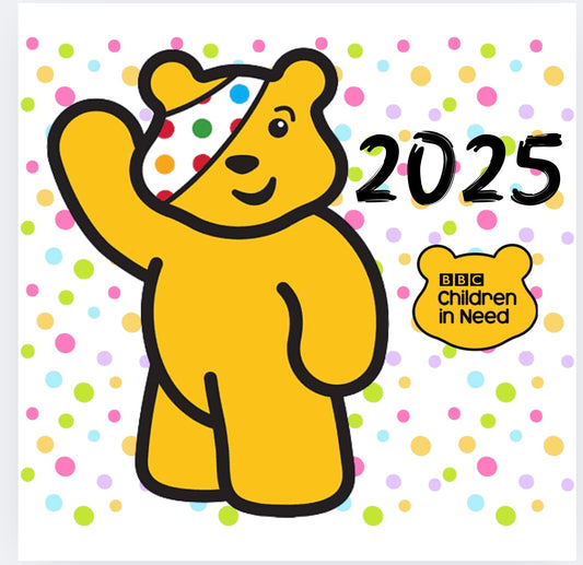 Pudsey children in need DTF (small dots) (POD)