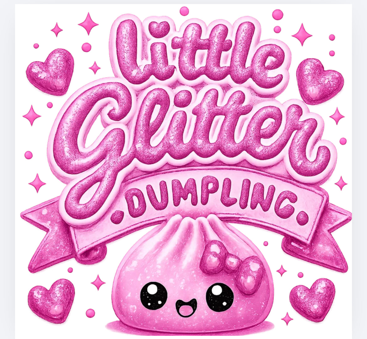 Little glitter dumpling DTF (POD) exclusive