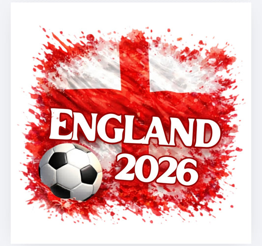 England St George’s flag Football World Cup 2026 DTF (POD) exclusive