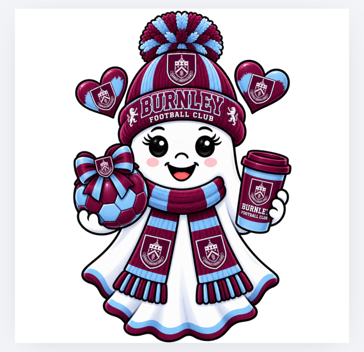 Football Halloween ghost decals - all teams (UVPOD)