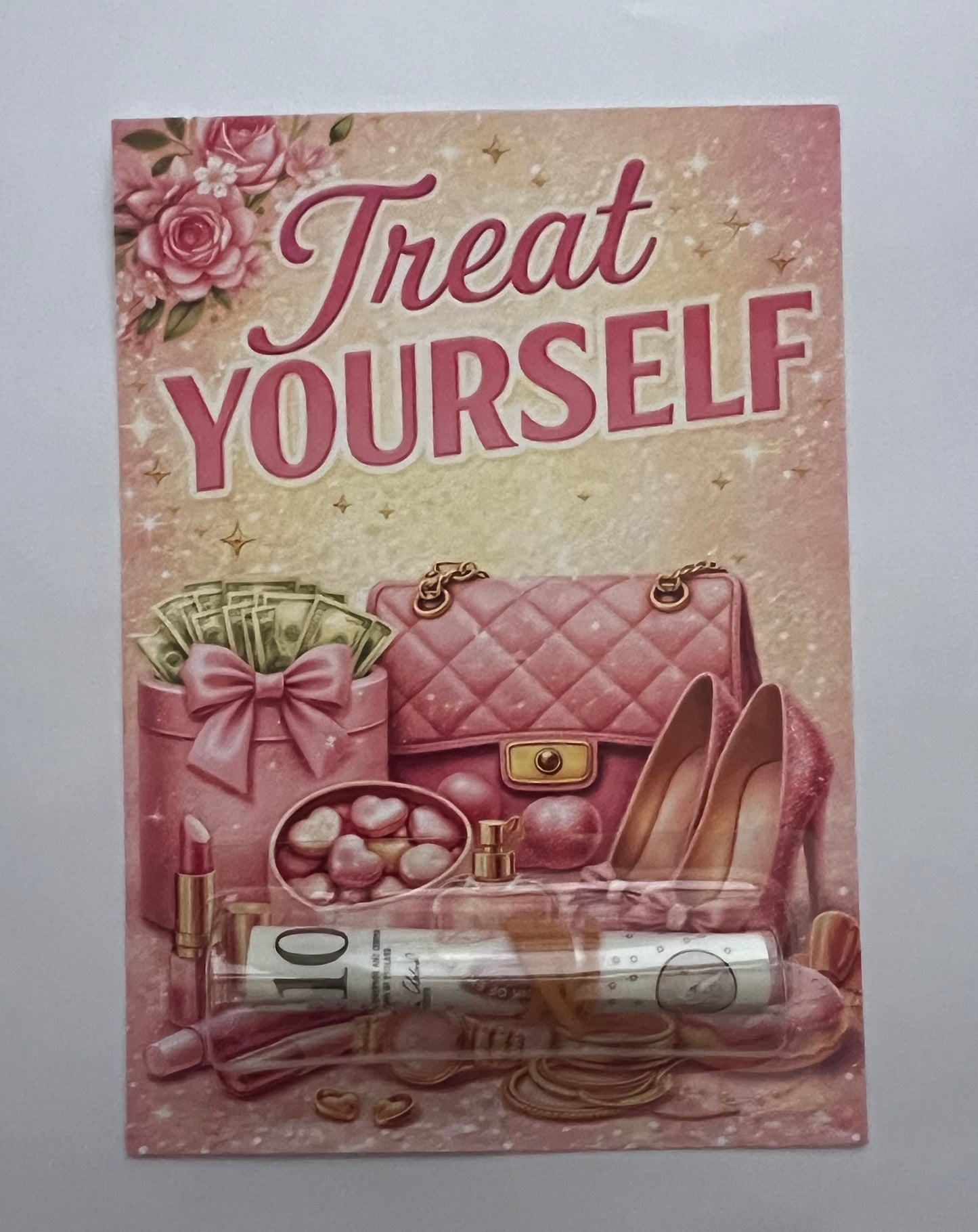 Treat yourself money cards (money not included)