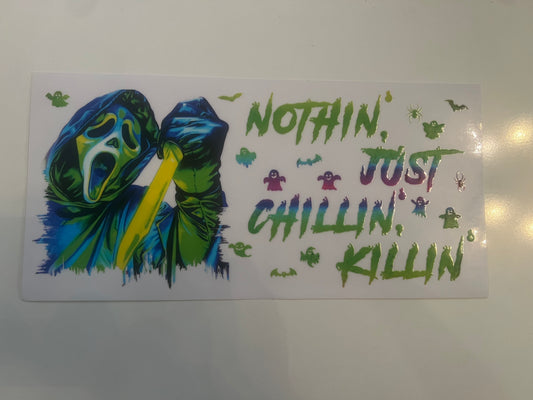 Nothing just chillin neon ghostface colour wrap