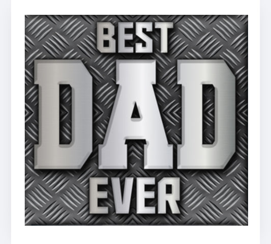Best dad ever decal (UVPOD)