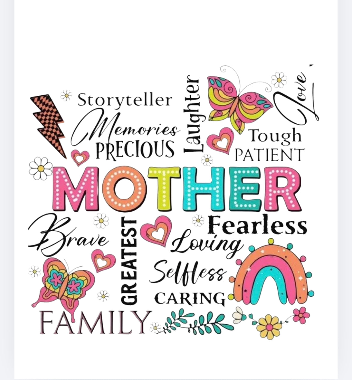 book vase mum / mom / mother  UVDTF (UVPOD)