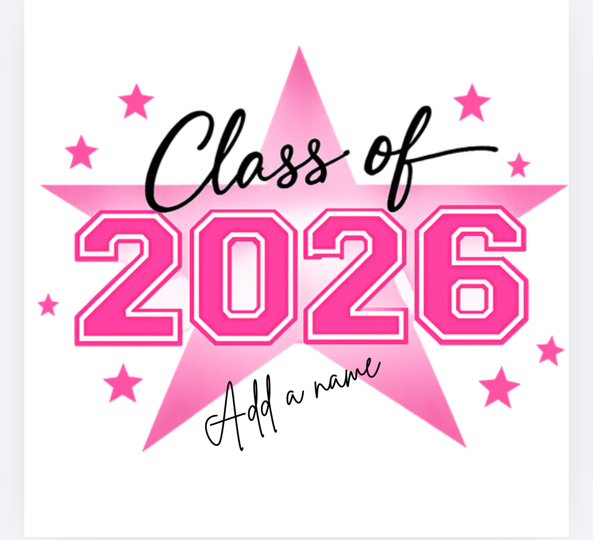 Leavers class of 2026 star DTF (POD) exclusive