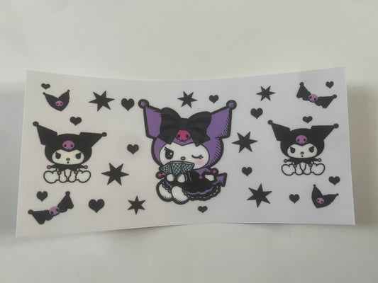Purple Kuromi cup wrap