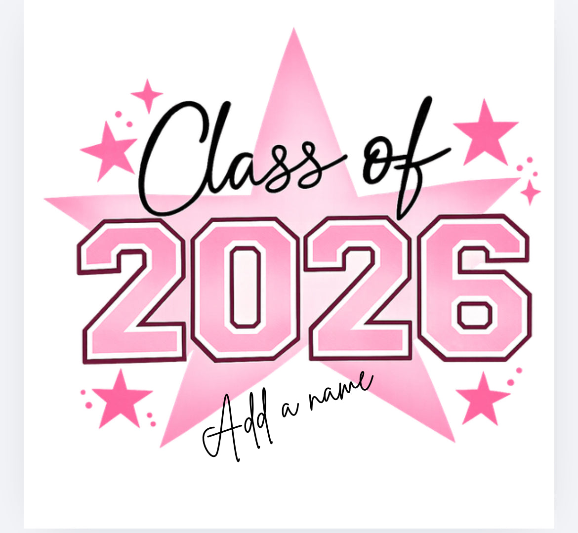 Leavers class of 2026 star DTF (POD) exclusive