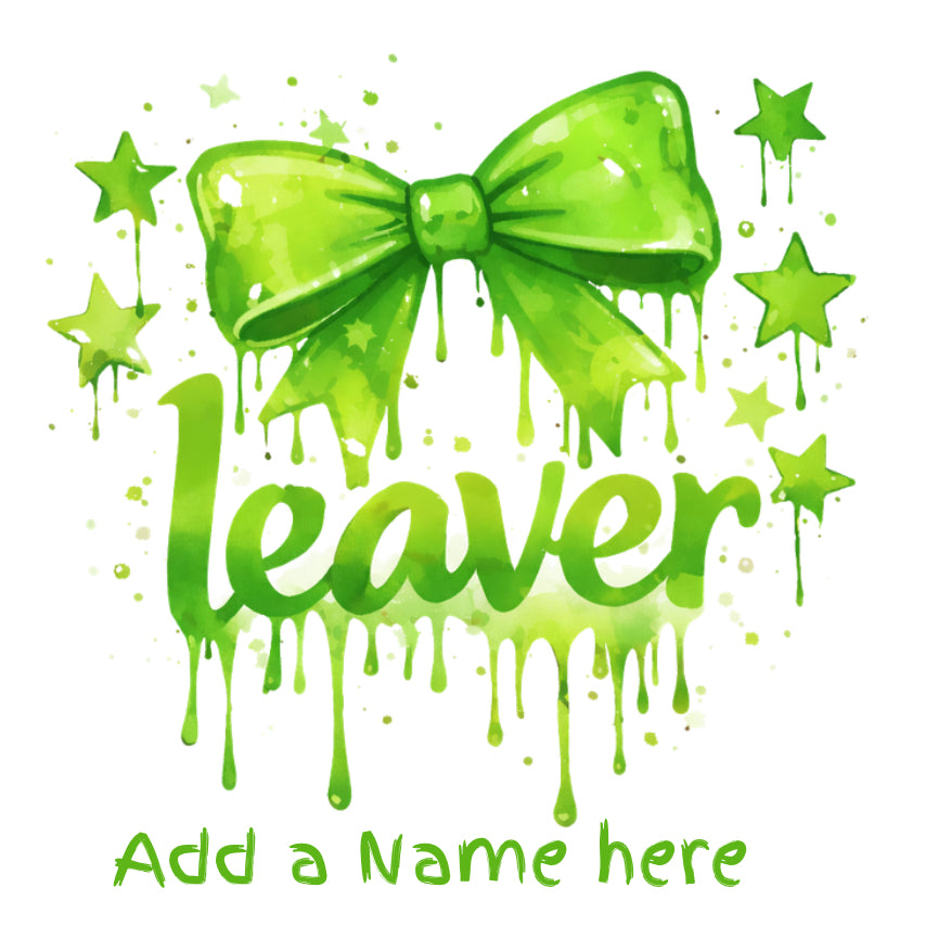Leaver bow drip DTF transfer (POD)