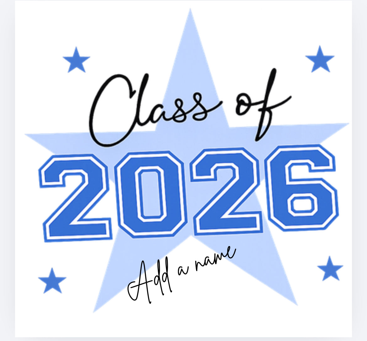 Leavers class of 2026 star DTF (POD) exclusive