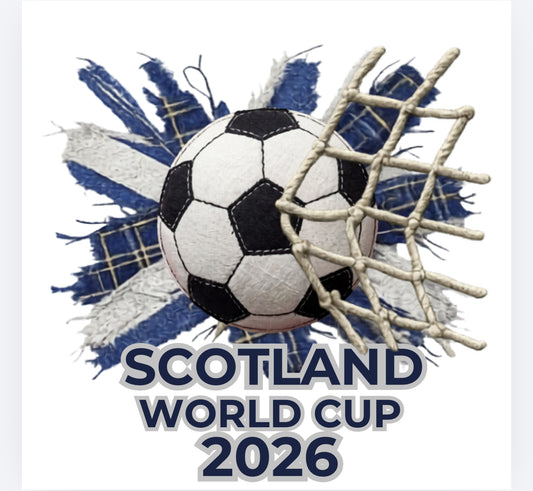 Scotland Football World Cup 2026 felt style DTF (POD) exclusive