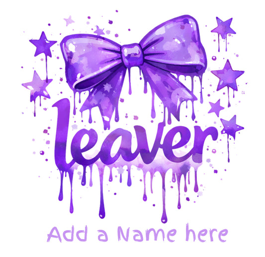 Leaver bow drip DTF transfer (POD)