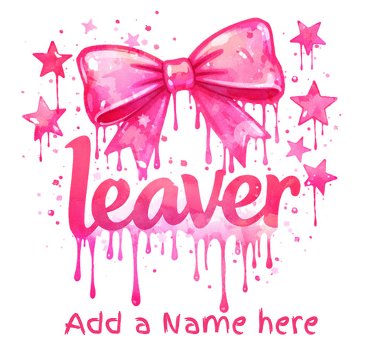 Leaver bow drip DTF transfer (POD)