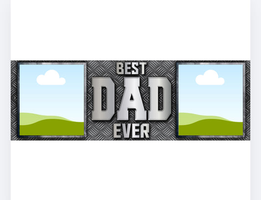 Best dad ever customised photo wrap