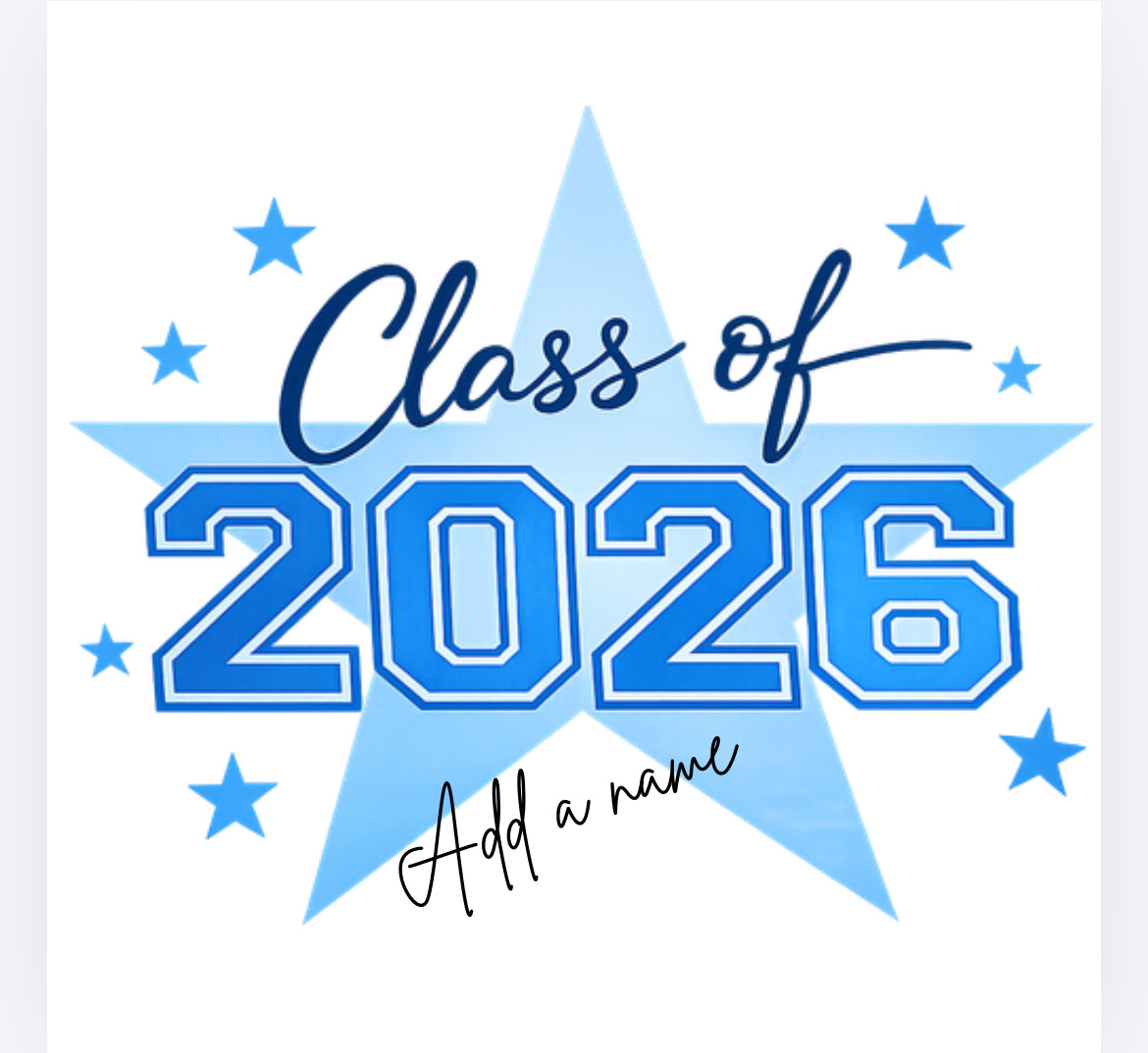 Leavers class of 2026 star DTF (POD) exclusive