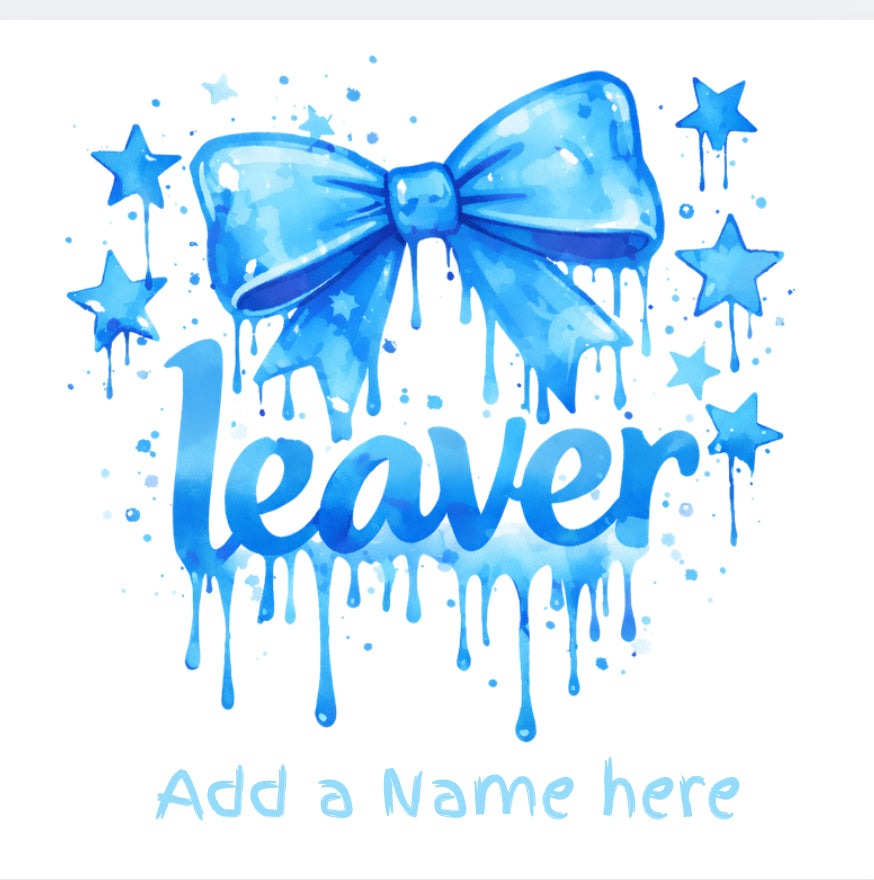 Leaver bow drip DTF transfer (POD)