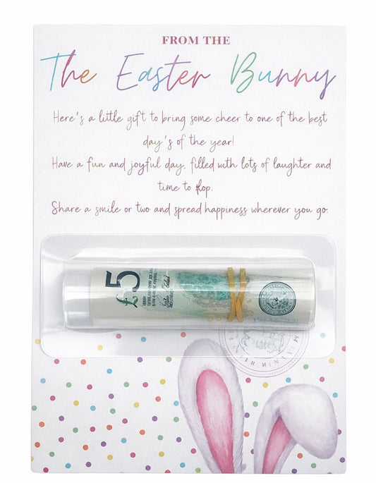 Easter bunny (colourful) money card matching items available  (money not included)