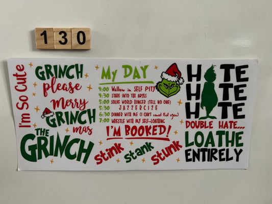 Grinch “my day” wrap (130) (L)