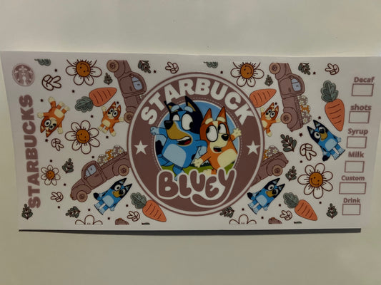 Bluey ⭐️bucks wrap (L)
