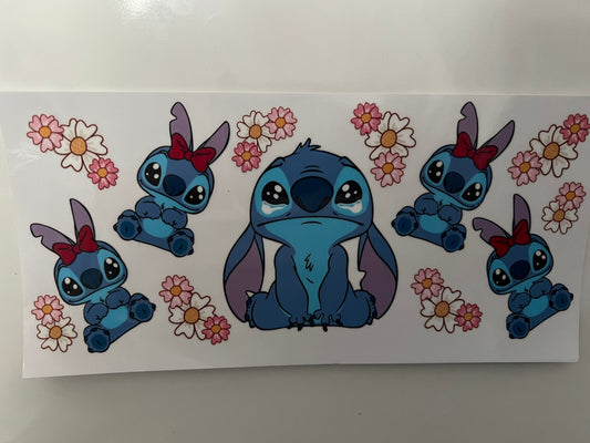 Stitch hair bow wrap