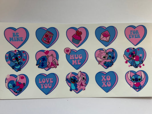 Stitch with angel  love hearts wrap