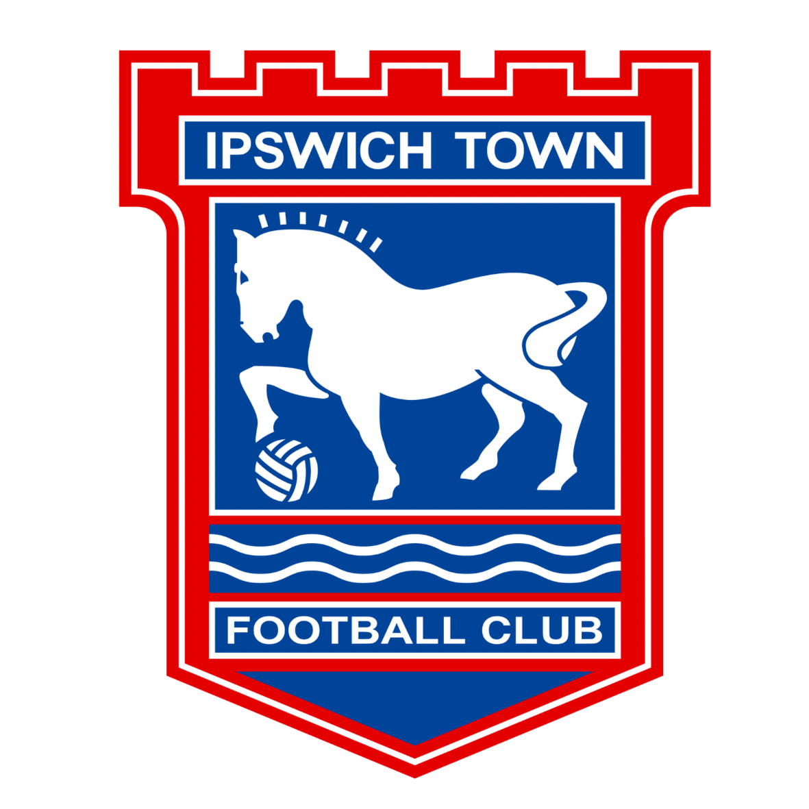 Ipswich Town football club badge DTF transfer (POD)