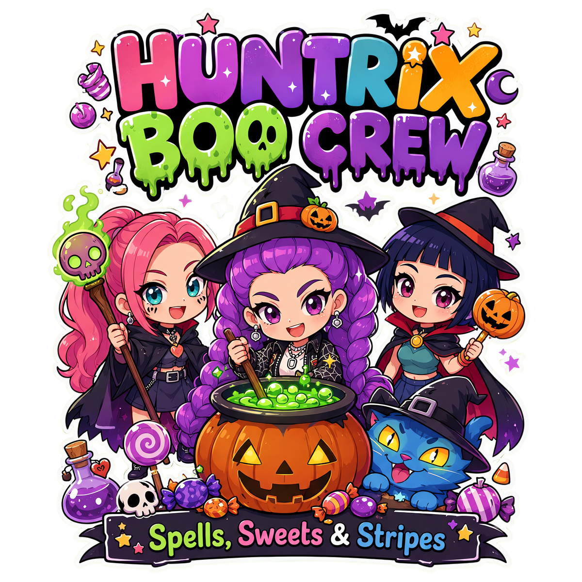 Halloween Huntrix decals exclusive (UVPOD)