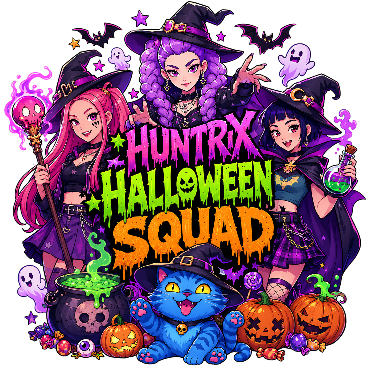 Halloween Huntrix decals exclusive (UVPOD)